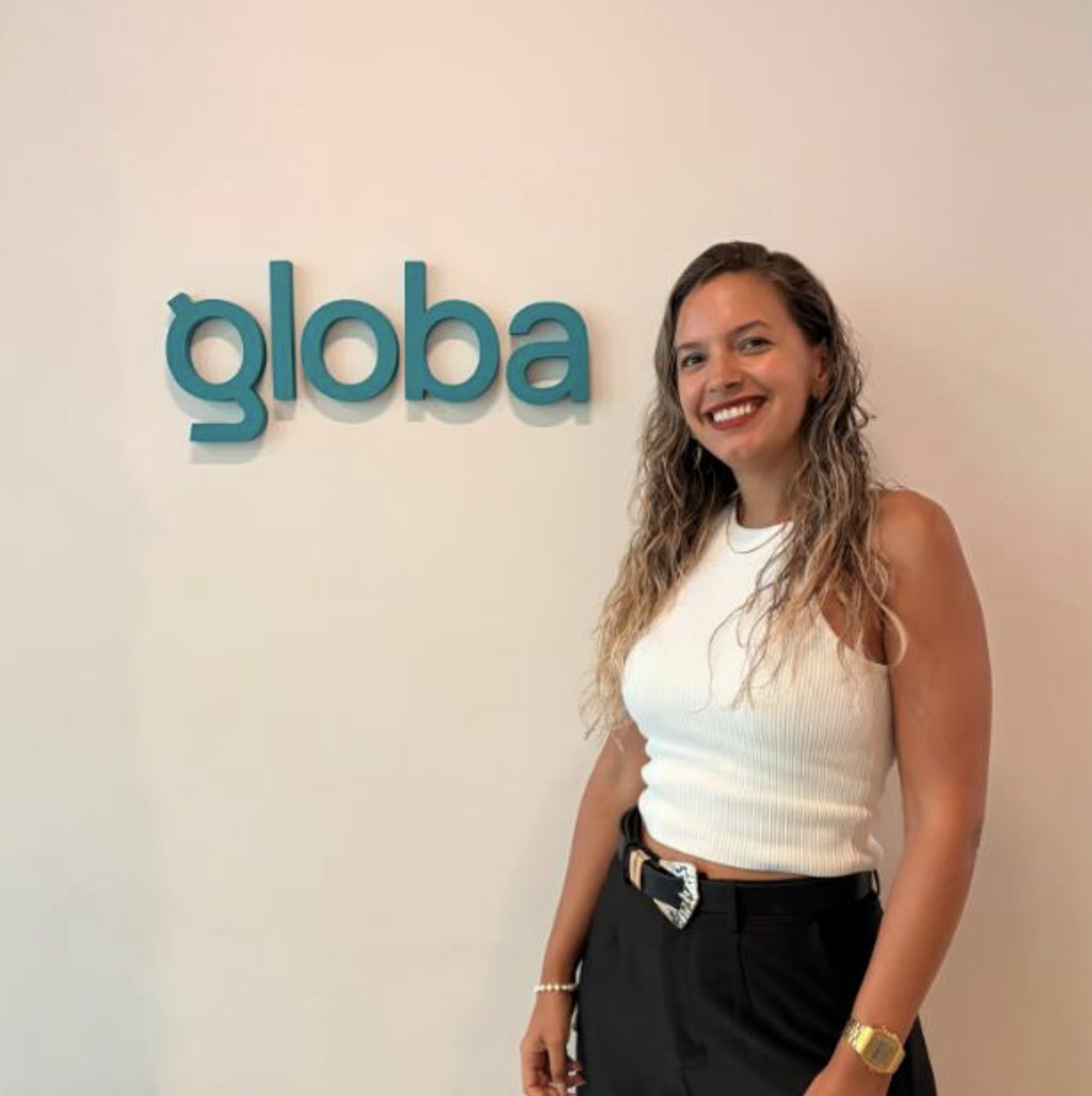 Antonella, del equipo de Globa